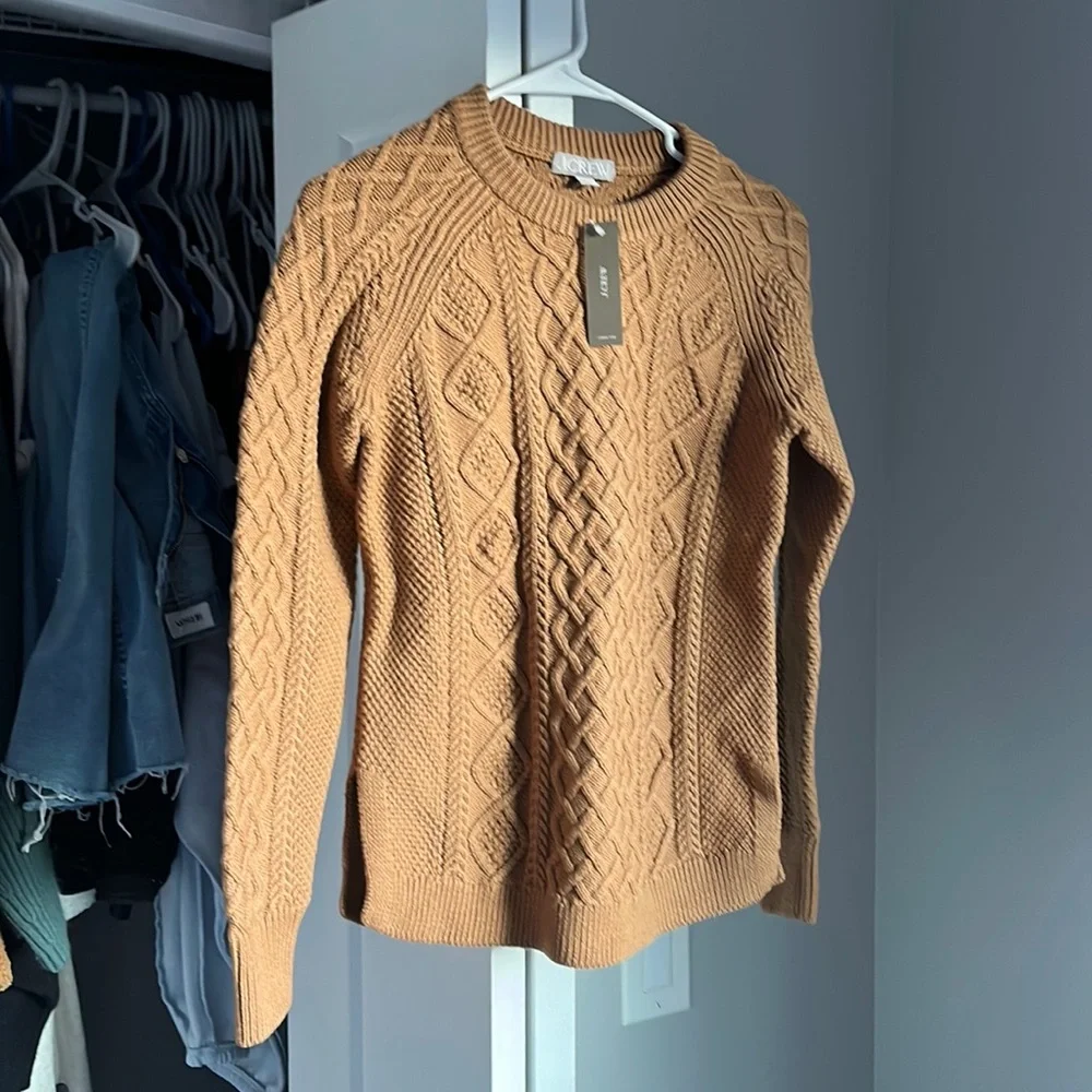 J. Crew Woven Rust Sweater, NWT